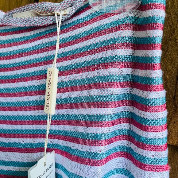 Anthropologie Cecilia Prado Knitted Midi Skirt in Striped A-Line Size M - Picture 8 of 16